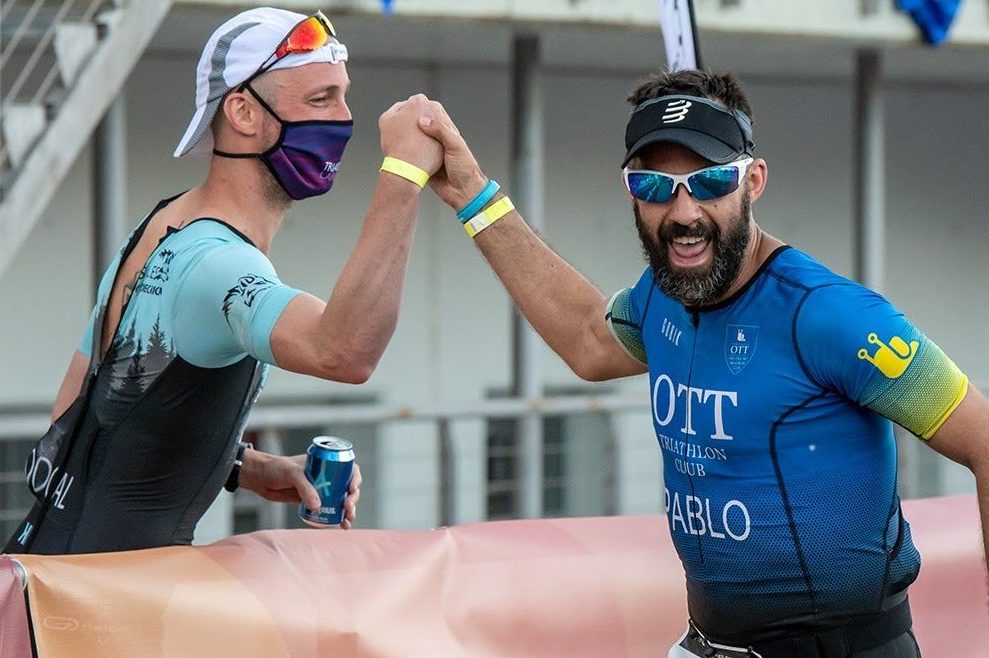 Triatlón Logroño meta