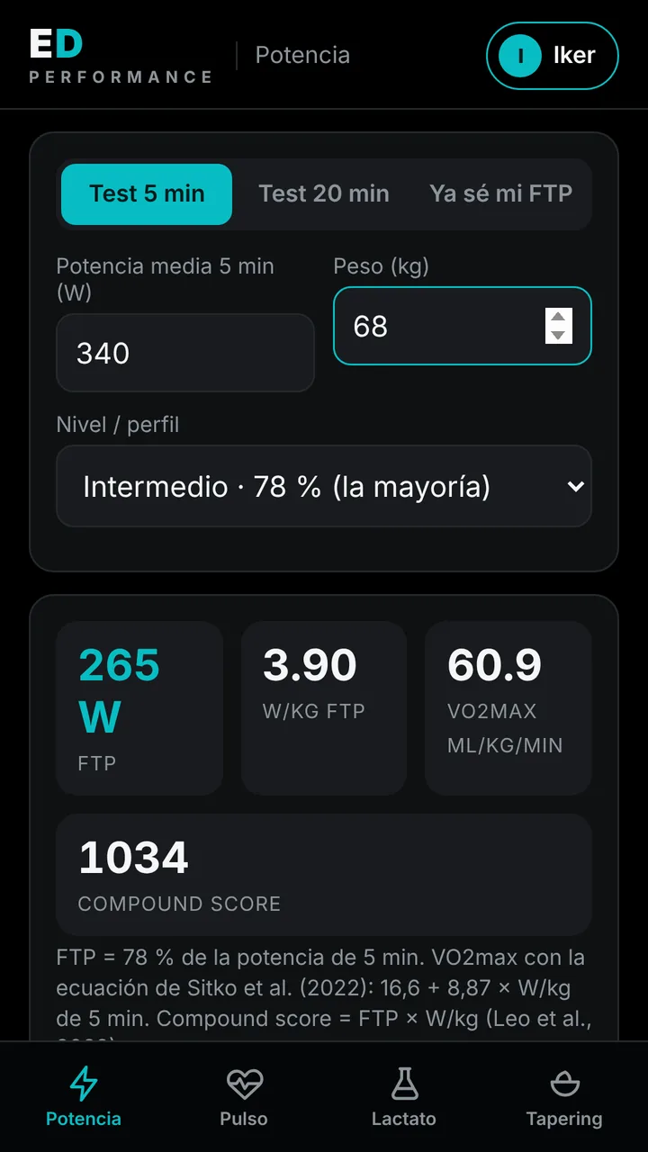 Zonas de potencia